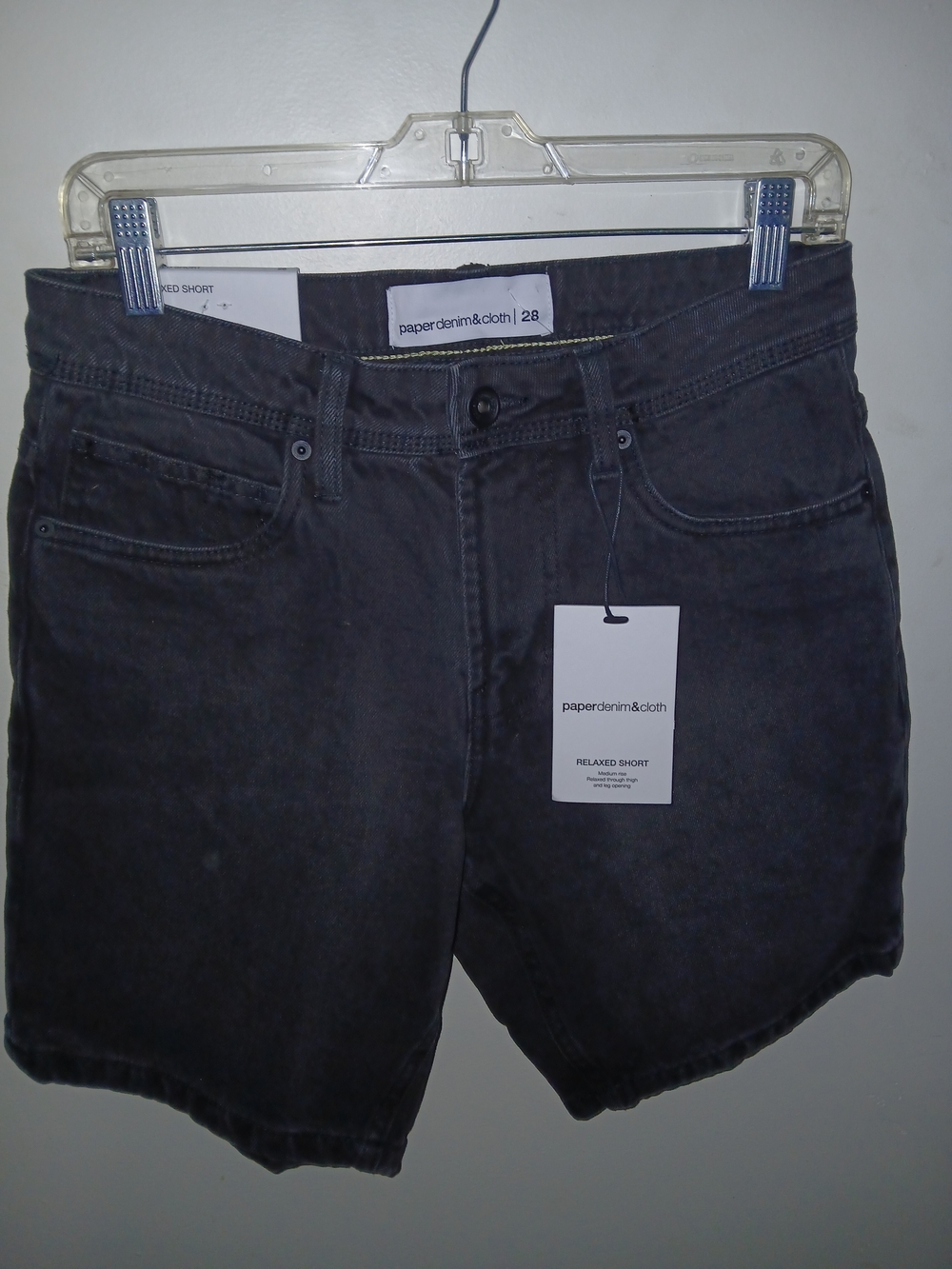 Paper Denim & Cloth Relaxed Short - Charcoal 28 NWT